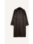 Regular Fit Smokin Yaka Suni Deri Düğmeli Cepli Pelüş Astar Parka D0840AX24WN 10