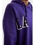 DeFactoFit NBA Los Angeles Lakers Oversize Geniş Kalıp Kapüşonlu Sırt Baskılı Sweatshirt D0671AX24AU 6
