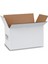50X30X30 cm Çift Oluklu A-Box Taşıma Kolisi 200 Adet- Beyaz 2