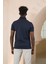 Örme Polo Yaka Regular Fit Pamuklu ve Likralı T-Shirt 5