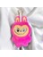 Labubu Pembe Peluş Aksesuar - Çanta Aksesuarı - Oyuncak -, Anahtarlık 18 cm 1