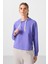 Açık Eflatun-Taş Kapüşonlu Oversize Kadın Eşofman Takım - 95336 2