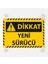 Ithınk Sarı Siyah Renk Dikkat Yeni Sürücü Yazılı Araba Cam Oto Aksesuar Askılı Vantuzlu 2