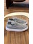 4225 GRİ- Beyaz Taban Triko Erkek Sneakers - Erkek Spor Ayakkabı 3