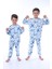Uçak Baskılı %100 Pamuk Uzun Kollu Erkek Çocuk Pijama Takımı (3,4,5,6,7,8 Yaş) 1