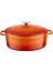 Metal Oval Döküm Tencere, 29 Cm, Turuncu 1