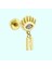 Altın Sallantılı Harf Piercing Harfler Mevcut 8