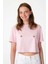 Deniz Yıldızları Supreme Crop T-Shirt - Pembe 5