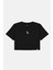 Yalıçapkını Lightweight Crop T-Shirt - Siyah 1