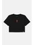 Denizatı Lightweight Crop T-Shirt - Siyah 1