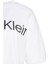 Kadın Boxy Logo T-Shirt Pamuklu Oversize Stil T-Shirt - Beyaz 3