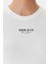 Kadın Slim Fit Logolu T-Shirt - Ekru 4