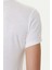 Kadın Slim Fit Logolu T-Shirt - Ekru 5