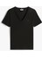 Kadın Slim Cody V-Yaka Kısa Kollu T-Shirt - Siyah 2