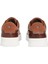 Erkek Süet Detaylı Deri Kort Sneaker - Kahverengi 4
