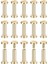 30 Paket Pirinç Chicago Vidaları, 15X8MM Düz Vida (Yurt Dışından) 1