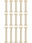 30 Paket Pirinç Chicago Vidaları, 30X8MM Düz Vida (Yurt Dışından) 1