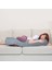 Sarılma Yastığı , Uyku Yastığı , Bacak Arası Yastığı Silindir 150 x 20 cm Gri 4