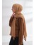 Müslin Biyeli Şal 3352-711 Koyu Bej 2
