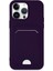 iPhone 14 Pro Kılıf Kelvin Kartvizitli Silikon - Derin Mor - CPT108730-8463 1