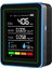 5'i 1 Arada Hava Kalitesi Monitörü Tvoc Hcho Sıcaklık Nem Co2 Ölçer, USB Şarj Edilebilir Co2 Dedektörü Siyah (Yurt Dışından) 5