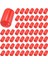 100 Adet Kauçuk Uç Kapakları 12MM Id Pvc Yuvarlak Boru Cıvata Kapağı Kapağı Vida Dişi Koruyucuları Kırmızı (Yurt Dışından) 4