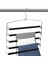 Pantolon Askıları 5 Katmanlı Metal Gevşek Sihirli Askılar Kaymaz Köpük Dolgulu Salıncak Kol Yerden Tasarruf Sağlayan Askı Giysi Dolabı Depolama Düzenleyici Pantolon ve Giysiler Için (Yurt Dışından) 3