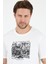 Erkek %100 Pamuk Bisiklet Yaka Kısa Kollu Baskılı T-Shirt Rahat ve Şık Günlük Erkek Tişört 0018 4