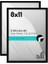 Americanflat Siyah 8X11 Resim Çerçevesi - 2'li Set - Kırılmaya Dayanıklı Camlı Ince Kenarlıklı Foto 1