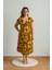 Sihirli Otantik Oversize Kadın Elbise Batik Desen 1