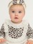 Kız Bebek Fırfırlı Leopar Desenli Bandanalı Tulum 3