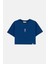 Denizanası Lightweight Crop T-Shirt - Mavi 1