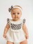 Kız Bebek Leopar Desenli Bandanalı Bodyli Elbise 4