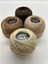 Almiş Perle Etamin-kanaviçe 4'lü Iplik Seti (10 Gr-No:8) 838-3862-3864-ECRU 4