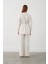 Düğme Detaylı Kimono Takım - Krem 6