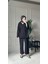 Bağcıklı Premium Kumaş Rahat Kimono Takım - Siyah 6
