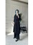 Dantel Şerit Detaylı Kimono Takım - Siyah 1