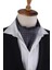 Füme Puantiye Desen Italyan Ipek Ascot Fular K660 1