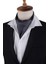 Füme Puantiye Desen Italyan Ipek Ascot Fular K660 3