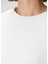 Beyaz Dökümlü T-Shirt 5
