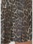 Leopar Desenli Organik Pamuk Mini Denim Elbise 5