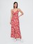 Kadın Kırmızı Askılı Maxi Slip Elbise 1