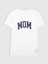 Kadın Beyaz Bisiklet Yaka T-Shirt 1