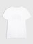 Kadın Beyaz Bisiklet Yaka T-Shirt 3