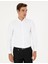 Beyaz Oxford Slim Fit Uzun Kollu Gömlek 3