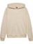 Kadın Regular Fit Kapüşonlu Logolu Sweatshirt - Açık Bej 1