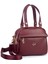 Kadın Çok Gözlü El Omuz ve Çapraz Çantası ( 25X20 Cm) Bordo Victoria 1