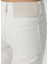 Beyaz Flare Jean Pantolon 5