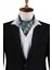 Yeşil Motif Desen Erkek Ascot Fular K642 1