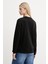 Kadın Regular Fit Grafik Logolu Sweatshirt - Siyah 2